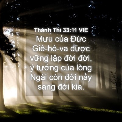 Picture 04 - Thánh Thi 33:11 VIE - Mưu của Đức Giê-hô-va được vững - Bible Verse Picture