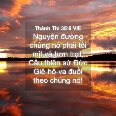 Picture 04 - Thánh Thi 35:6 VIE - Nguyện đường chúng nó phải tối mịt - Bible Verse Picture