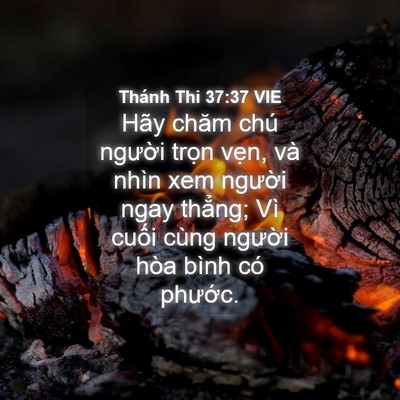Picture 04 - Thánh Thi 37:37 VIE - Hãy chăm chú người trọn vẹn, và nhìn - Bible Verse Picture