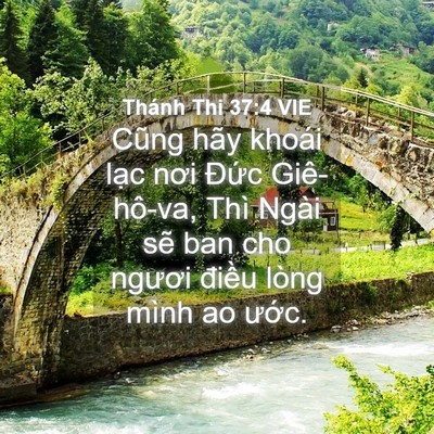 Picture 04 - Thánh Thi 37:4 VIE - Cũng hãy khoái lạc nơi Đức Giê-hô-va, - Bible Verse Picture