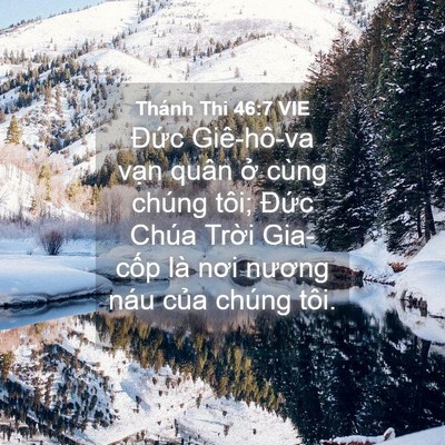 Picture 04 - Thánh Thi 46:7 VIE - Đức Giê-hô-va vạn quân ở cùng chúng - Bible Verse Picture