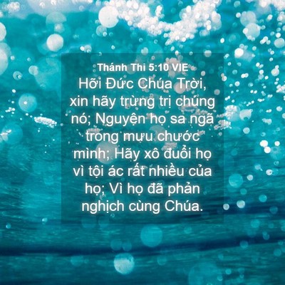 Picture 04 - Thánh Thi 5:10 VIE - Hỡi Đức Chúa Trời, xin hãy trừng trị - Bible Verse Picture
