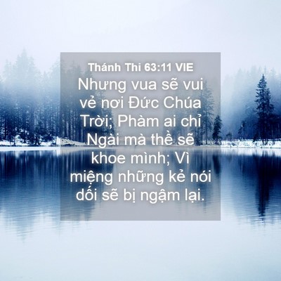 Picture 04 - Thánh Thi 63:11 VIE - Nhưng vua sẽ vui vẻ nơi Đức Chúa - Bible Verse Picture