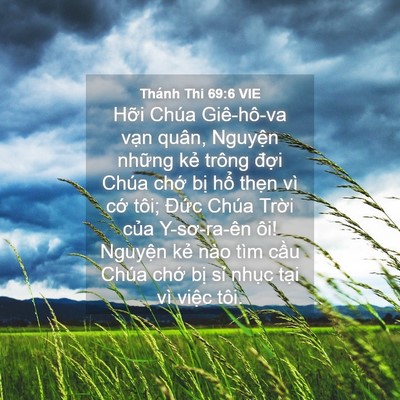 Picture 04 - Thánh Thi 69:6 VIE - Hỡi Chúa Giê-hô-va vạn quân, Nguyện - Bible Verse Picture