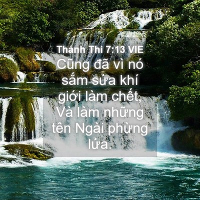 Picture 04 - Thánh Thi 7:13 VIE - Cũng đã vì nó sắm sửa khí giới làm - Bible Verse Picture