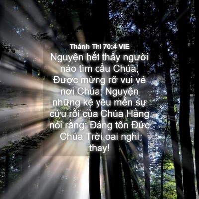 Picture 04 - Thánh Thi 70:4 VIE - Nguyện hết thảy người nào tìm cầu - Bible Verse Picture
