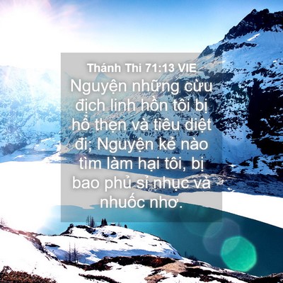 Picture 04 - Thánh Thi 71:13 VIE - Nguyện những cừu địch linh hồn tôi - Bible Verse Picture