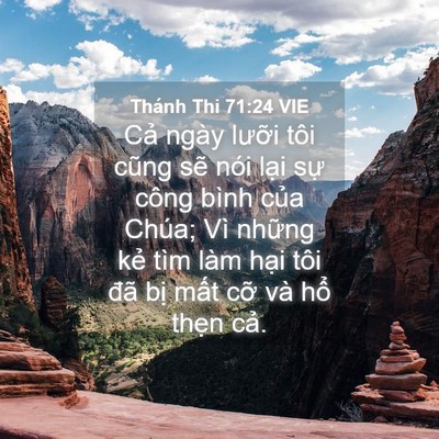 Picture 04 - Thánh Thi 71:24 VIE - Cả ngày lưỡi tôi cũng sẽ nói lại - Bible Verse Picture