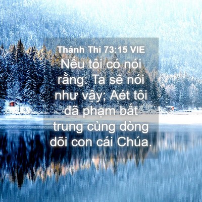 Picture 04 - Thánh Thi 73:15 VIE - Nếu tôi có nói rằng: Ta sẽ nói như - Bible Verse Picture