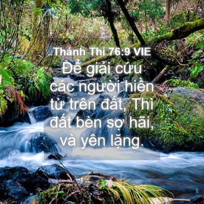 Picture 04 - Thánh Thi 76:9 VIE - Để giải cứu các người hiền từ - Bible Verse Picture