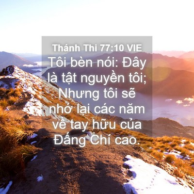 Picture 04 - Thánh Thi 77:10 VIE - Tôi bèn nói: Đây là tật nguyền tôi; - Bible Verse Picture