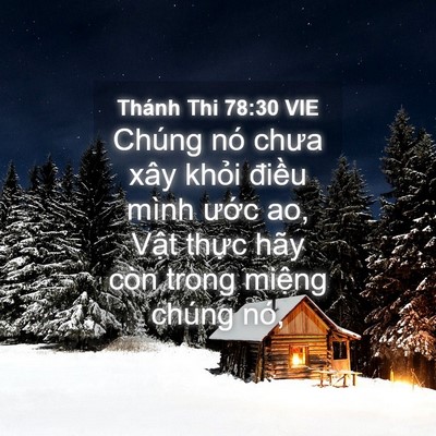 Picture 04 - Thánh Thi 78:30 VIE - Chúng nó chưa xây khỏi điều mình ước - Bible Verse Picture