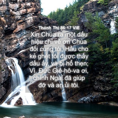 Picture 04 - Thánh Thi 86:17 VIE - Xin Chúa ra một dấu hiệu chỉ về ơn - Bible Verse Picture