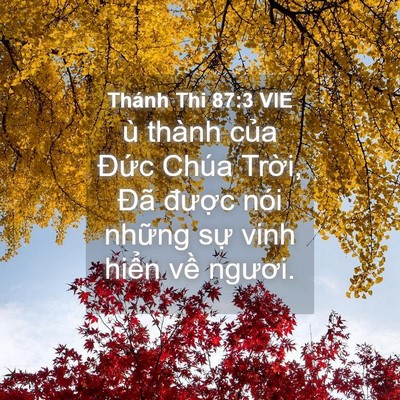 Picture 04 - Thánh Thi 87:3 VIE - ù thành của Đức Chúa Trời, Đã - Bible Verse Picture
