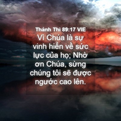 Picture 04 - Thánh Thi 89:17 VIE - Vì Chúa là sự vinh hiển về sức lực - Bible Verse Picture