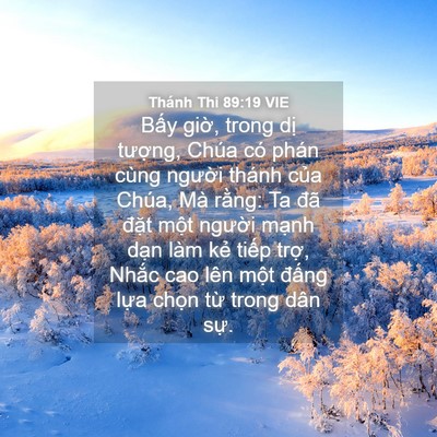 Picture 04 - Thánh Thi 89:19 VIE - Bấy giờ, trong dị tượng, Chúa có phán - Bible Verse Picture