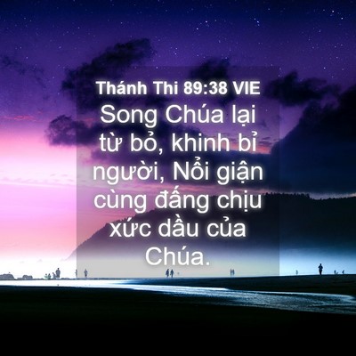 Picture 04 - Thánh Thi 89:38 VIE - Song Chúa lại từ bỏ, khinh bỉ người, - Bible Verse Picture