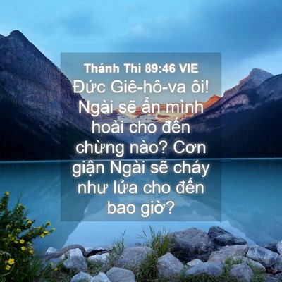 Picture 04 - Thánh Thi 89:46 VIE - Đức Giê-hô-va ôi! Ngài sẽ ẩn mình - Bible Verse Picture