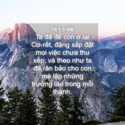 Picture 04 - Tít 1:5 VIE - Ta đã để con ở lại Cơ-rết, đặng - Bible Verse Picture