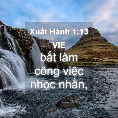 Picture 04 - Xuất Hành 1:13 VIE - bắt làm công việc nhọc - Bible Verse Picture