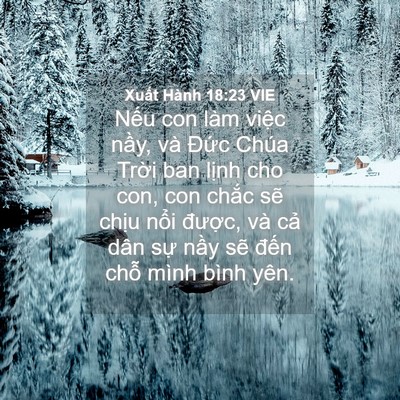 Picture 04 - Xuất Hành 18:23 VIE - Nếu con làm việc nầy, và Đức Chúa - Bible Verse Picture