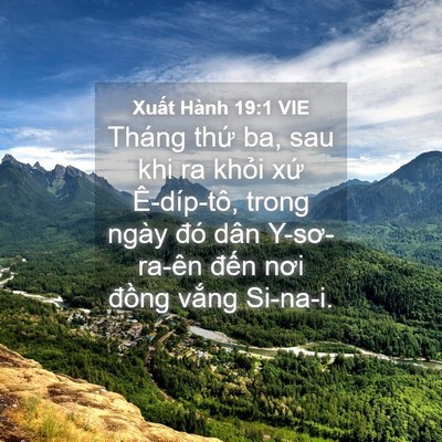 Picture 04 - Xuất Hành 19:1 VIE - Tháng thứ ba, sau khi ra khỏi xứ - Bible Verse Picture