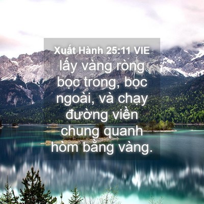Picture 04 - Xuất Hành 25:11 VIE - lấy vàng ròng bọc trong, bọc ngoài, và - Bible Verse Picture
