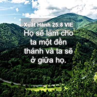 Picture 04 - Xuất Hành 25:8 VIE - Họ sẽ làm cho ta một đền thánh và ta - Bible Verse Picture