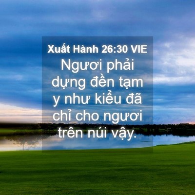 Picture 04 - Xuất Hành 26:30 VIE - Ngươi phải dựng đền tạm y như kiểu - Bible Verse Picture