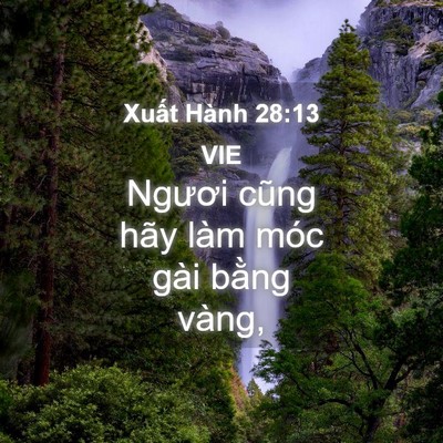 Picture 04 - Xuất Hành 28:13 VIE - Ngươi cũng hãy làm móc gài bằng - Bible Verse Picture