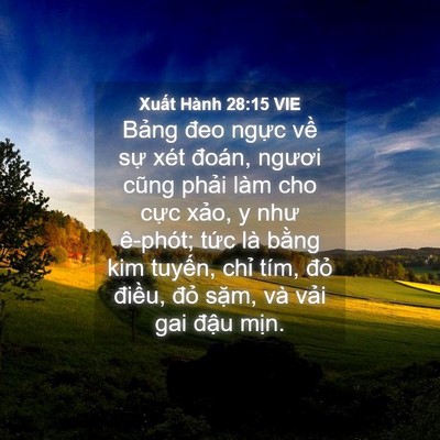 Picture 04 - Xuất Hành 28:15 VIE - Bảng đeo ngực về sự xét đoán, ngươi - Bible Verse Picture
