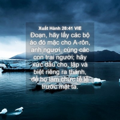 Picture 04 - Xuất Hành 28:41 VIE - Đoạn, hãy lấy các bộ áo đó mặc cho - Bible Verse Picture