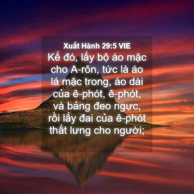 Picture 04 - Xuất Hành 29:5 VIE - Kế đó, lấy bộ áo mặc cho A-rôn, tức - Bible Verse Picture