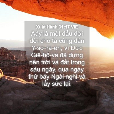 Picture 04 - Xuất Hành 31:17 VIE - Aáy là một dấu đời đời cho ta cùng - Bible Verse Picture