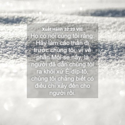 Picture 04 - Xuất Hành 32:23 VIE - Họ có nói cùng tôi rằng: Hãy làm các - Bible Verse Picture
