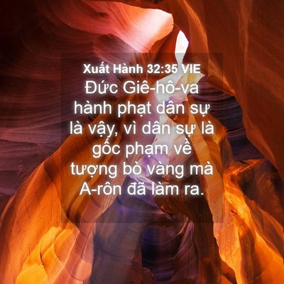 Picture 04 - Xuất Hành 32:35 VIE - Đức Giê-hô-va hành phạt dân sự là - Bible Verse Picture
