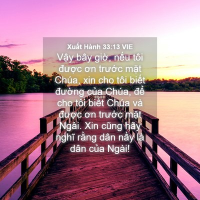 Picture 04 - Xuất Hành 33:13 VIE - Vậy bây giờ, nếu tôi được ơn - Bible Verse Picture