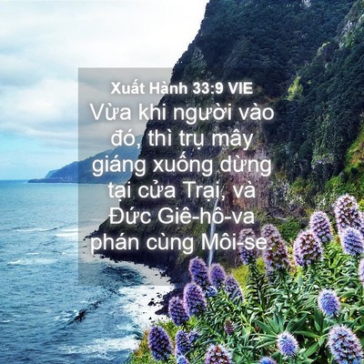 Picture 04 - Xuất Hành 33:9 VIE - Vừa khi người vào đó, thì trụ mây - Bible Verse Picture