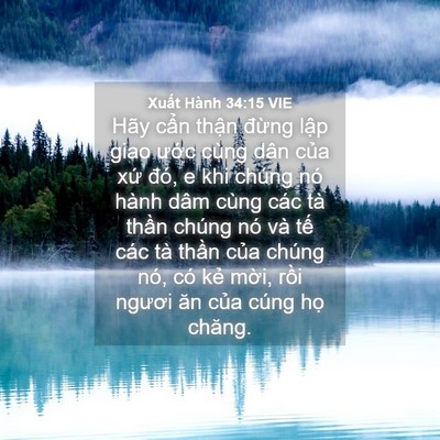 Picture 04 - Xuất Hành 34:15 VIE - Hãy cẩn thận đừng lập giao ước cùng - Bible Verse Picture