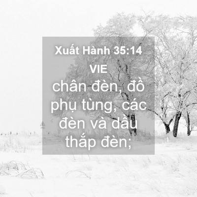 Picture 04 - Xuất Hành 35:14 VIE - chân đèn, đồ phụ tùng, các đèn và - Bible Verse Picture