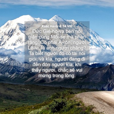 Picture 04 - Xuất Hành 4:14 VIE - Đức Giê-hô-va bèn nổi giận cùng - Bible Verse Picture