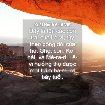 Picture 04 - Xuất Hành 6:16 VIE - Đây là tên các con trai của Lê-vi, tùy - Bible Verse Picture