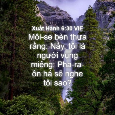 Picture 04 - Xuất Hành 6:30 VIE - Môi-se bèn thưa rằng: Nầy, tôi là - Bible Verse Picture