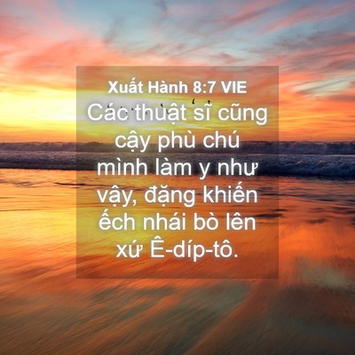Picture 04 - Xuất Hành 8:7 VIE - Các thuật sĩ cũng cậy phù chú mình làm - Bible Verse Picture