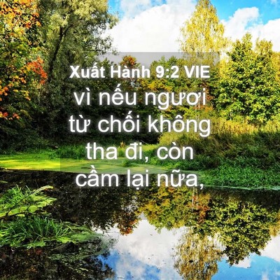 Picture 04 - Xuất Hành 9:2 VIE - vì nếu ngươi từ chối không tha đi, - Bible Verse Picture