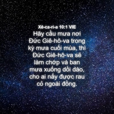 Picture 04 - Xê-ca-ri-a 10:1 VIE - Hãy cầu mưa nơi Đức Giê-hô-va trong - Bible Verse Picture