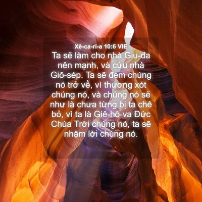 Picture 04 - Xê-ca-ri-a 10:6 VIE - Ta sẽ làm cho nhà Giu-đa nên mạnh, và - Bible Verse Picture