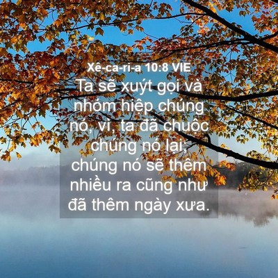 Picture 04 - Xê-ca-ri-a 10:8 VIE - Ta sẽ xuýt gọi và nhóm hiệp chúng nó, - Bible Verse Picture