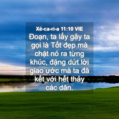 Picture 04 - Xê-ca-ri-a 11:10 VIE - Đoạn, ta lấy gậy ta gọi là Tốt đẹp - Bible Verse Picture