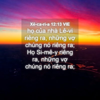 Picture 04 - Xê-ca-ri-a 12:13 VIE - họ của nhà Lê-vi riêng ra, những vợ - Bible Verse Picture
